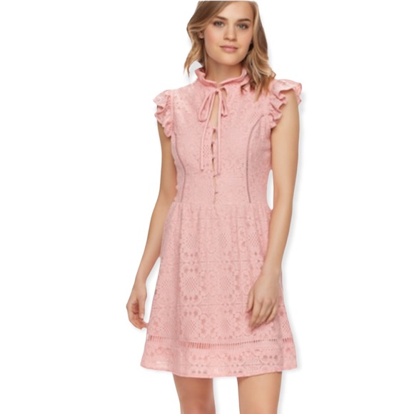 Disney Other - Disney Beauty and the Best junior’s Ruffle Mockneck lace Dress Size:M